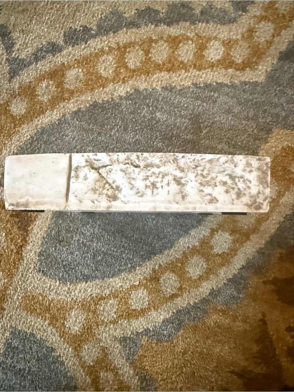 Inspirational White and Bronze Tea Light Candle Holder-NWOT